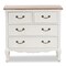 Baxton Studio Amalie White and Oak Finished 4-Drawer Accent Dresser 160-10240 - alternate 8